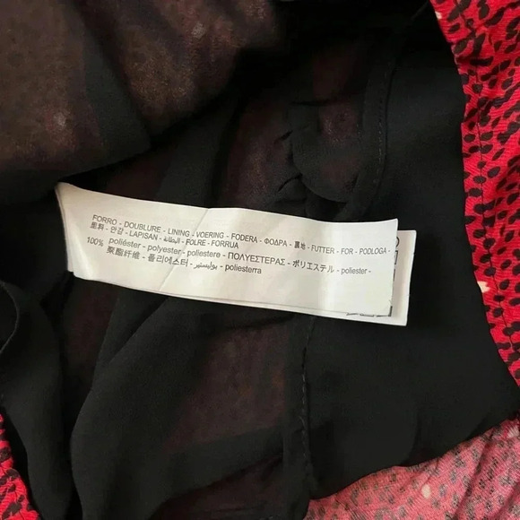 Zara Women’s Mini Dress Long Sleeve Size Large V-Neck Ruched Dress Sz S - Picture 7 of 9